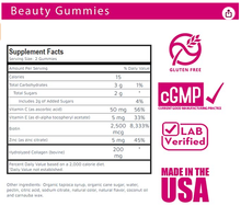 Load image into Gallery viewer, Biotin Gummies with Collagen, Vitamin C & E | Wholesome Beauty