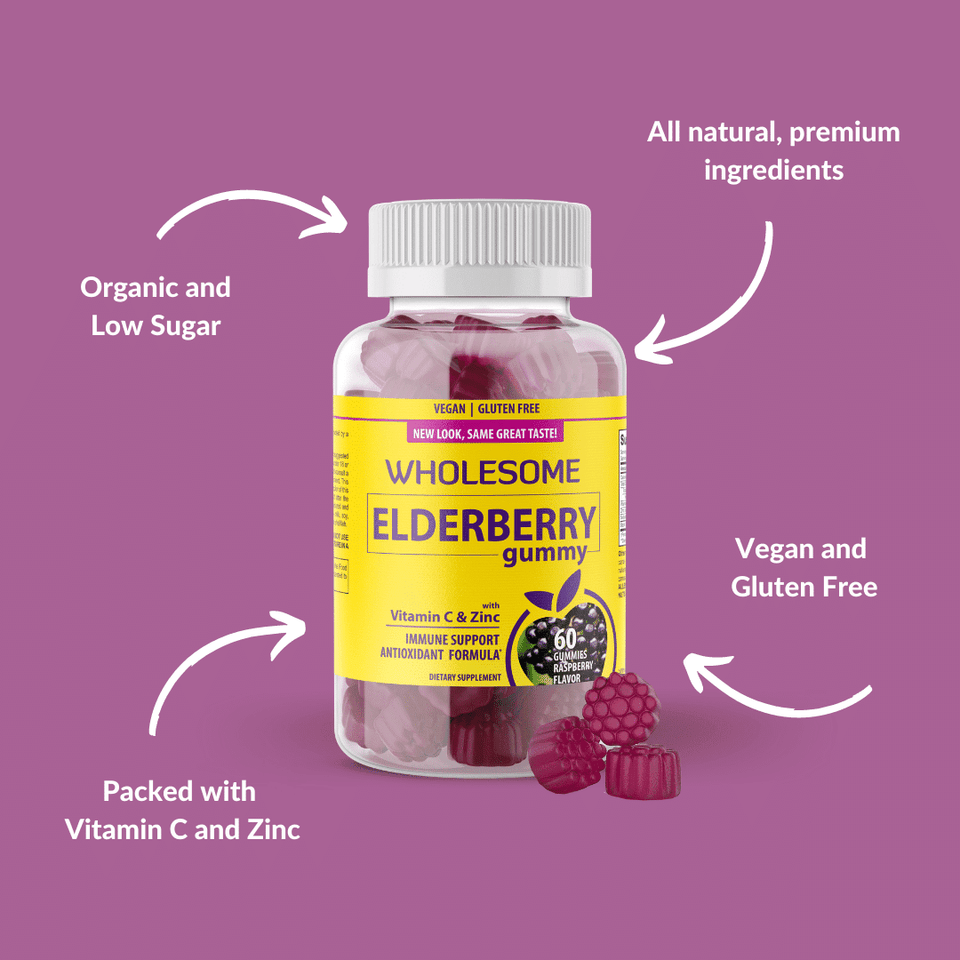 Elderberry gummies - wholesome formula nutrients